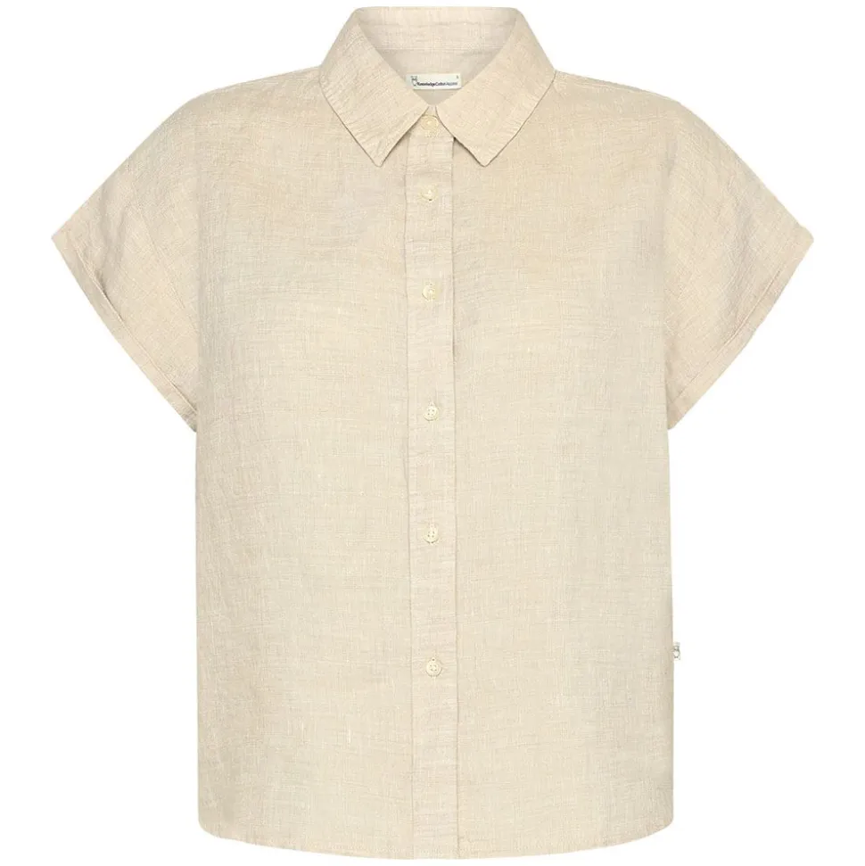 Aster Fold Up Short Sleeve Linen Shirt Dam