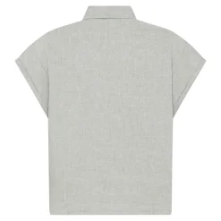 ASTER fold up short sleeve linen shirt Dam