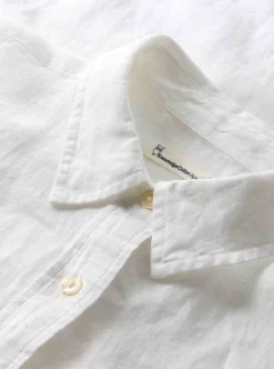 ASTER fold up short sleeve linen shirt Dam
