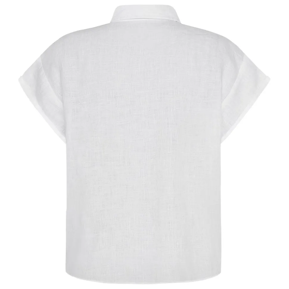ASTER fold up short sleeve linen shirt Dam