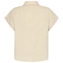 Aster Fold Up Short Sleeve Linen Shirt Dam