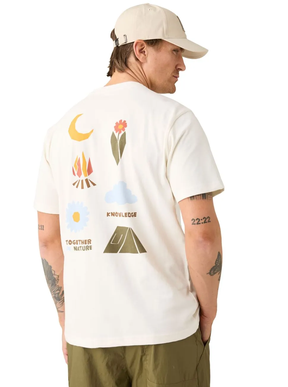 Back print t-shirt Herr