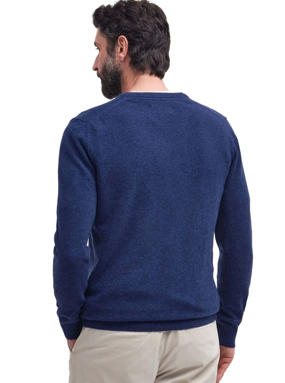 Barbour Essential V-neck Wool Jumper Herr