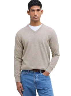 Barbour Essential V-neck Wool Jumper Herr