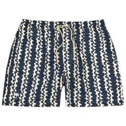Blue Scribble Swim Shorts Herr