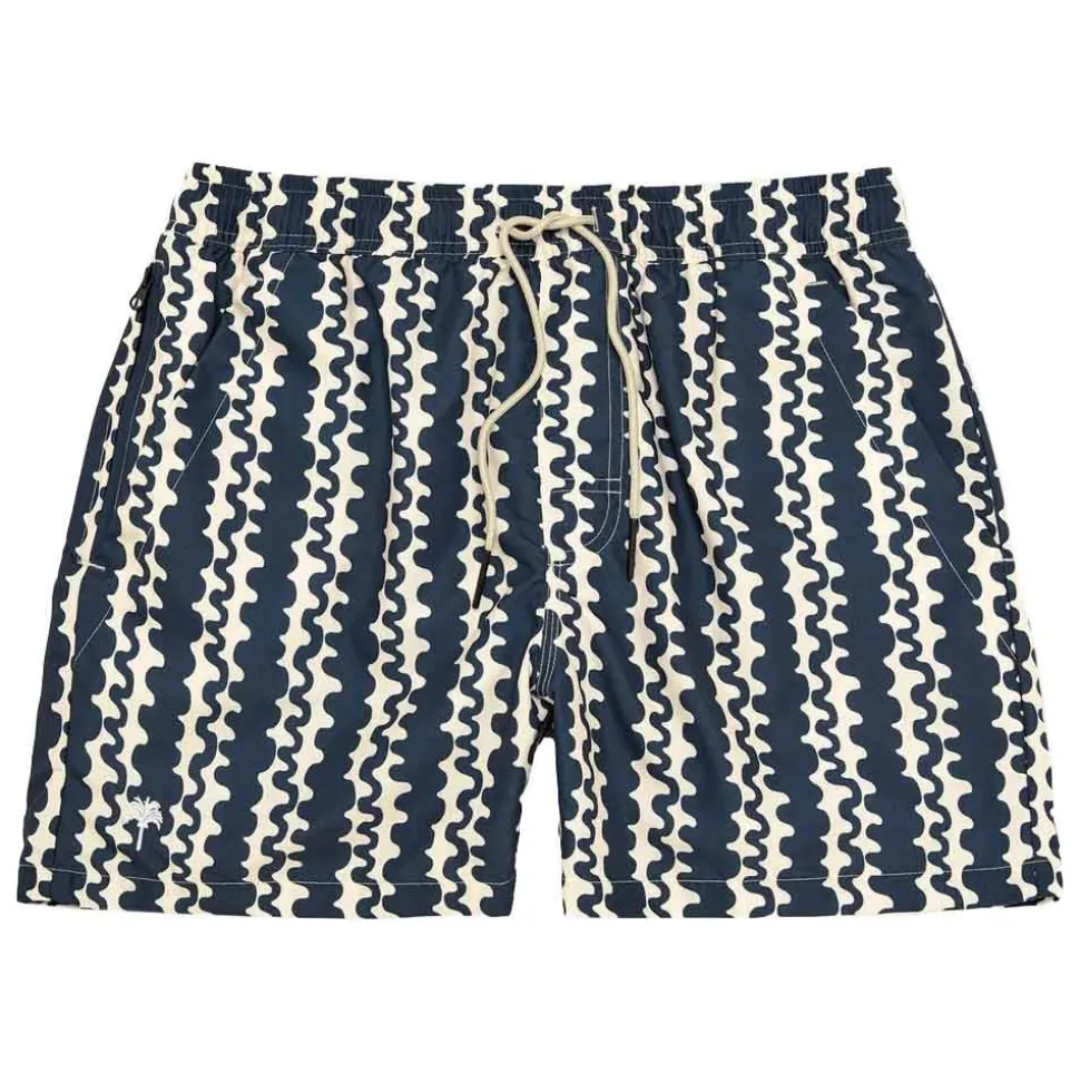 Blue Scribble Swim Shorts Herr