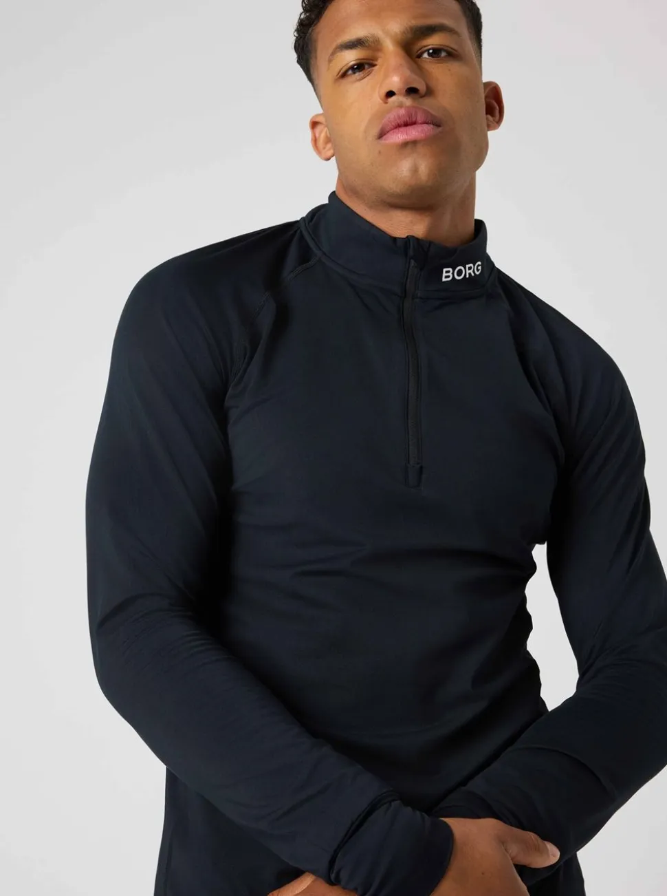 BORG COURSE MIDLAYER HALF ZIP HERR