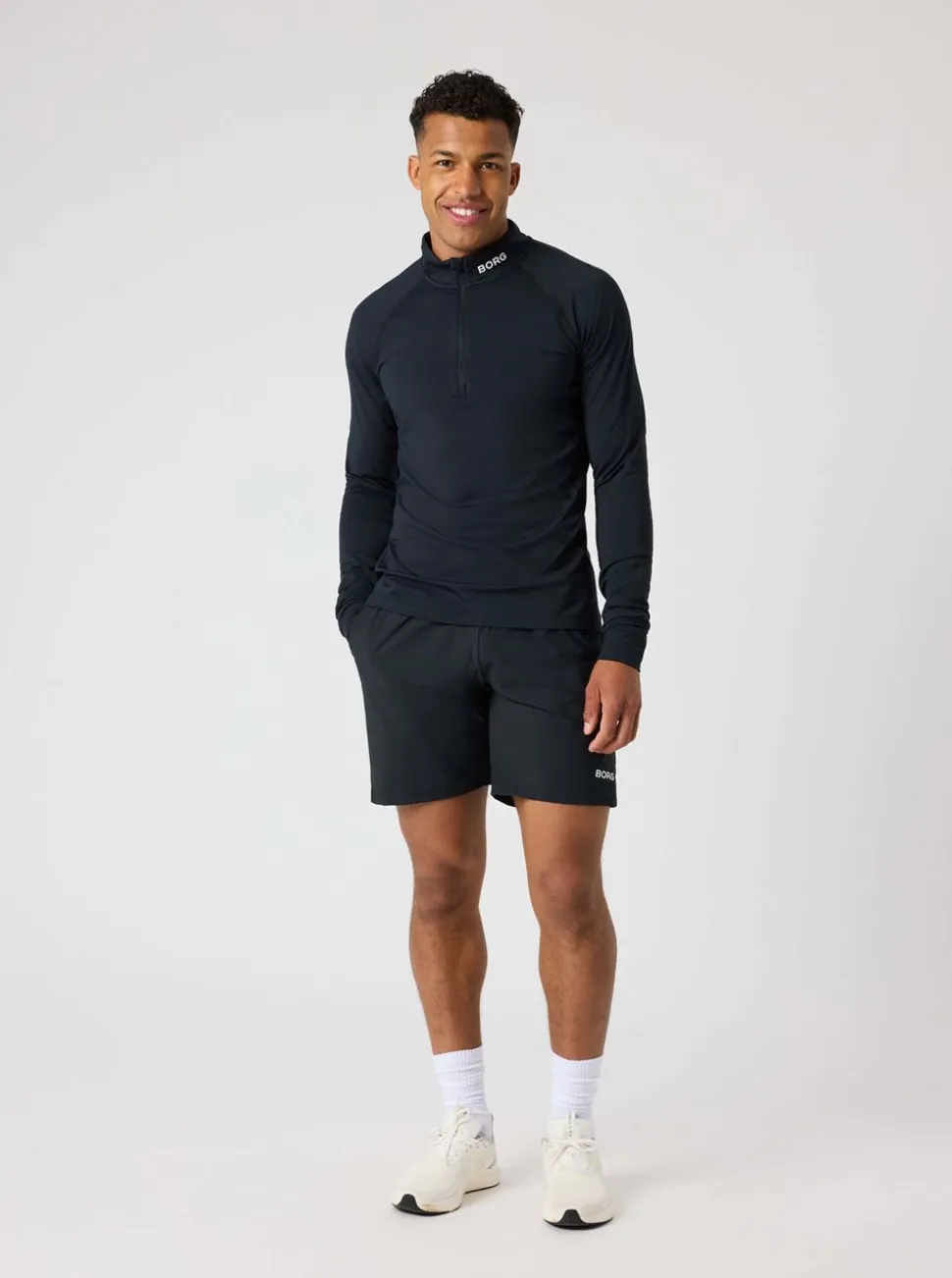 BORG COURSE MIDLAYER HALF ZIP HERR