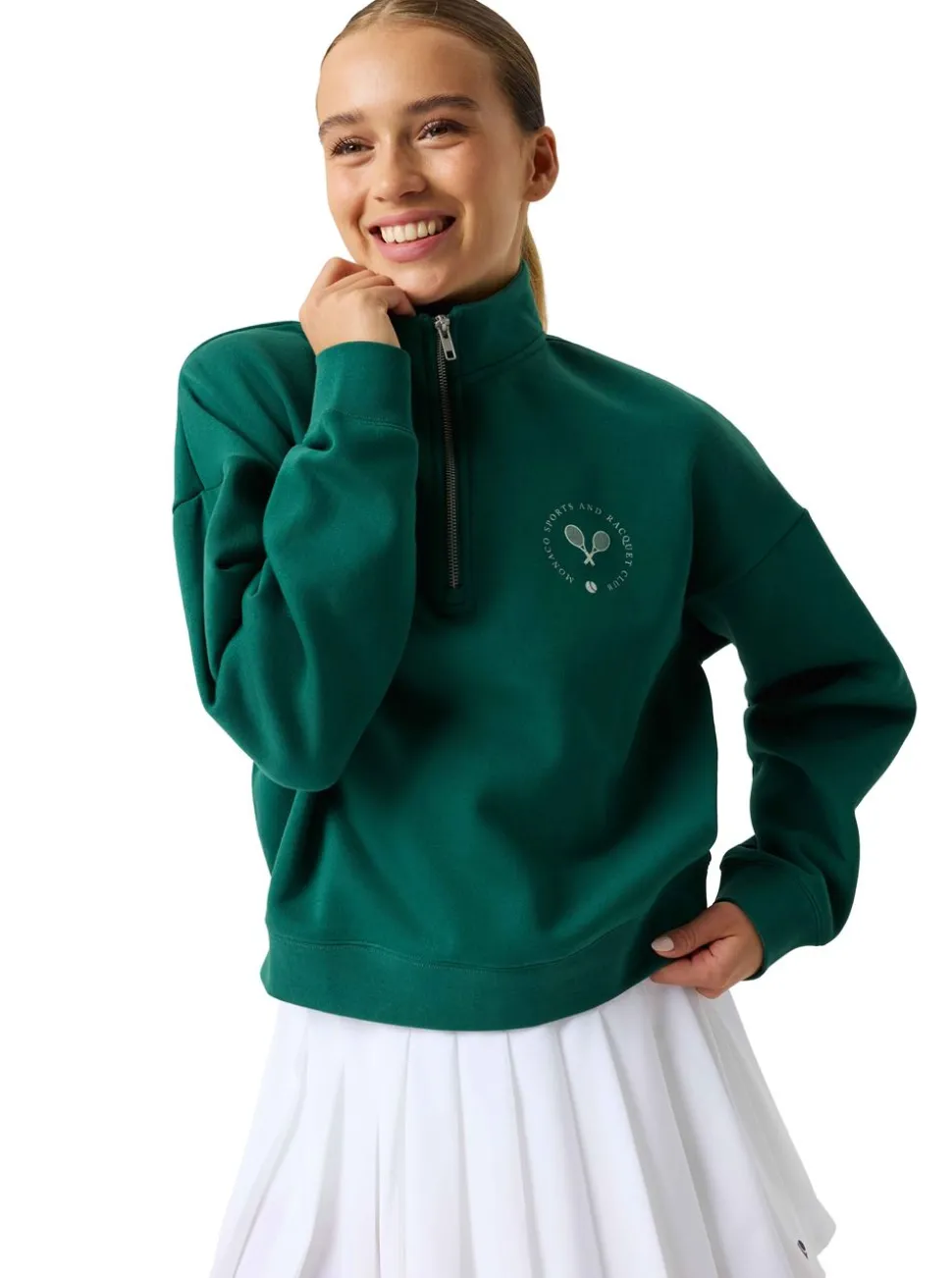 BORG HALFZIP SWEATSHIRT DAM