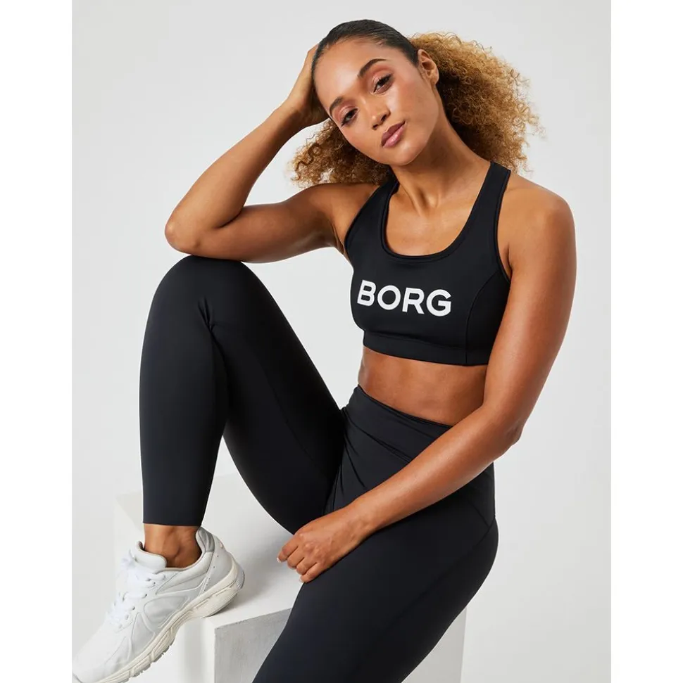 Borg Mid Support Sports Bra Dam