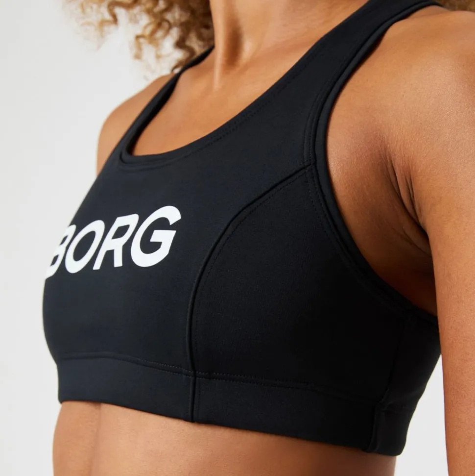 Borg Mid Support Sports Bra Dam