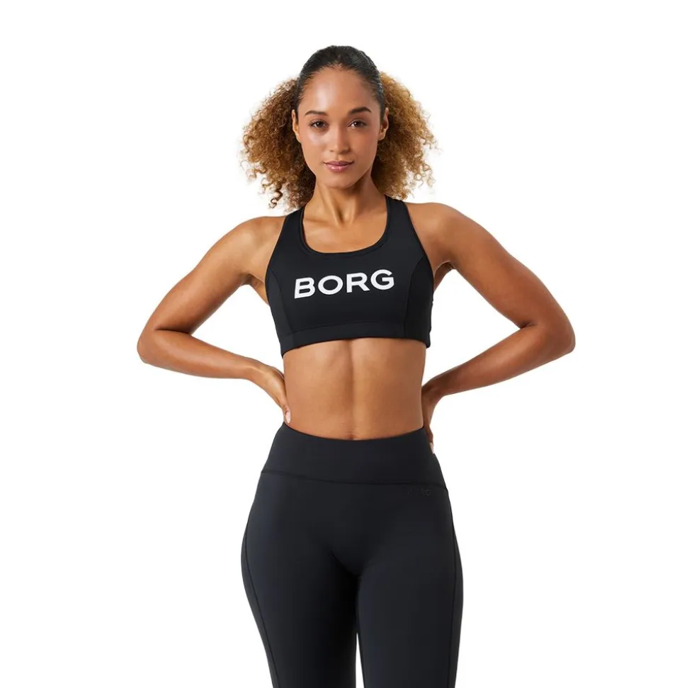 Borg Mid Support Sports Bra Dam