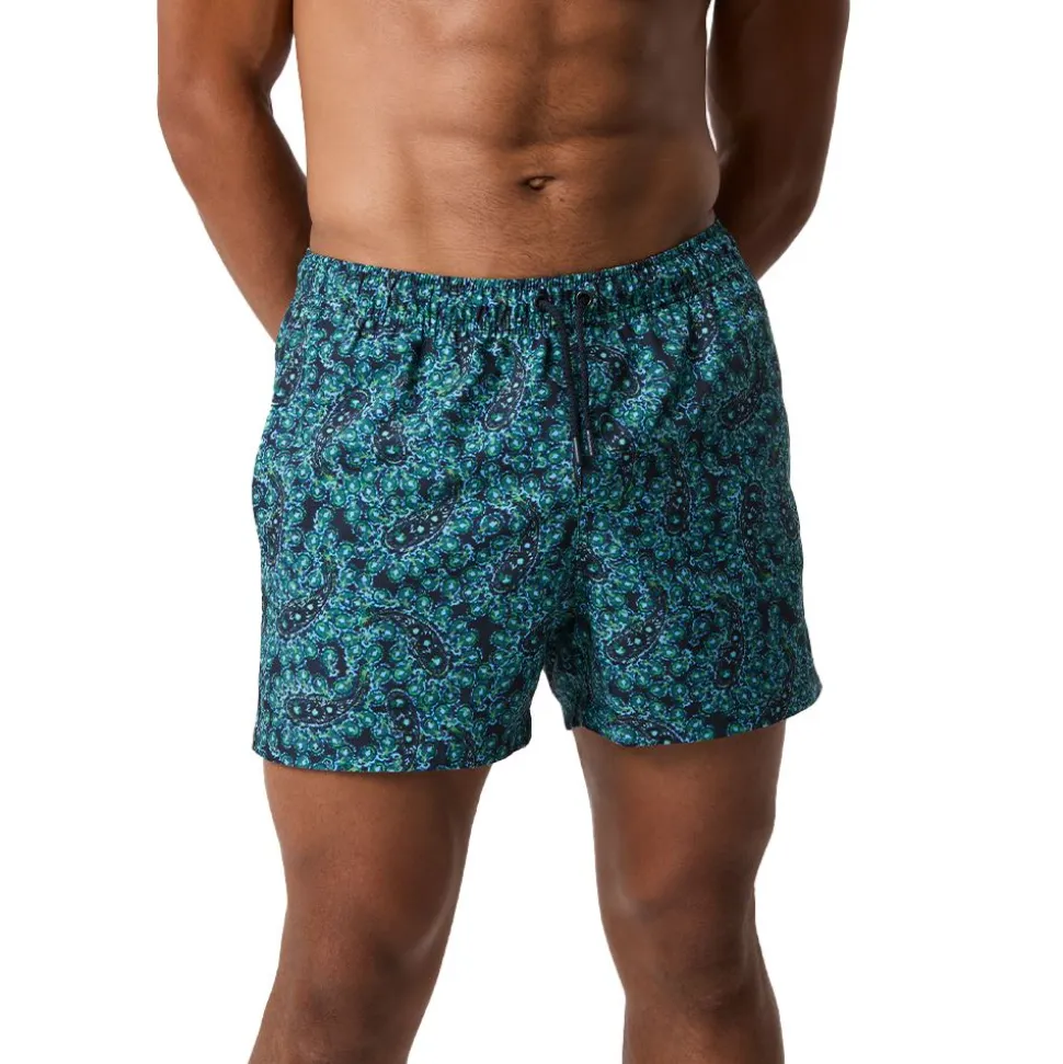 Borg Print Swim Shorts Herr