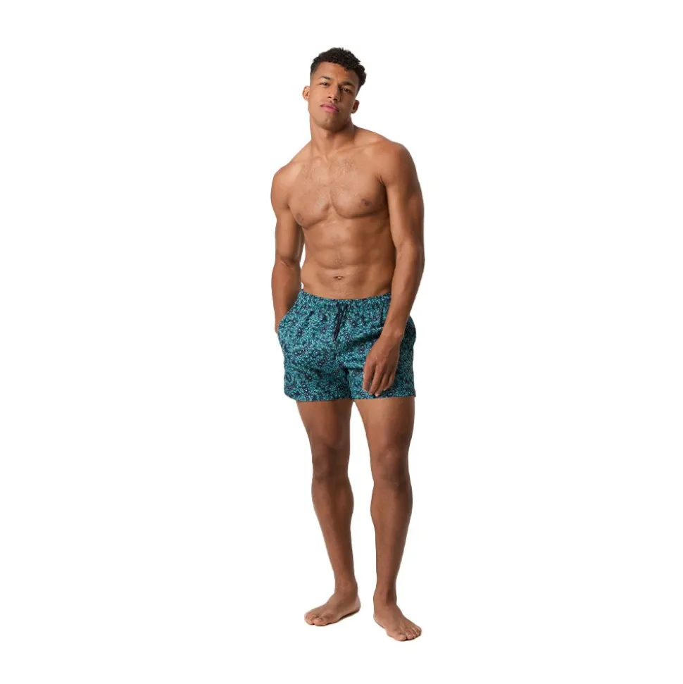 Borg Print Swim Shorts Herr