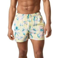 Borg Print Swim Shorts Herr