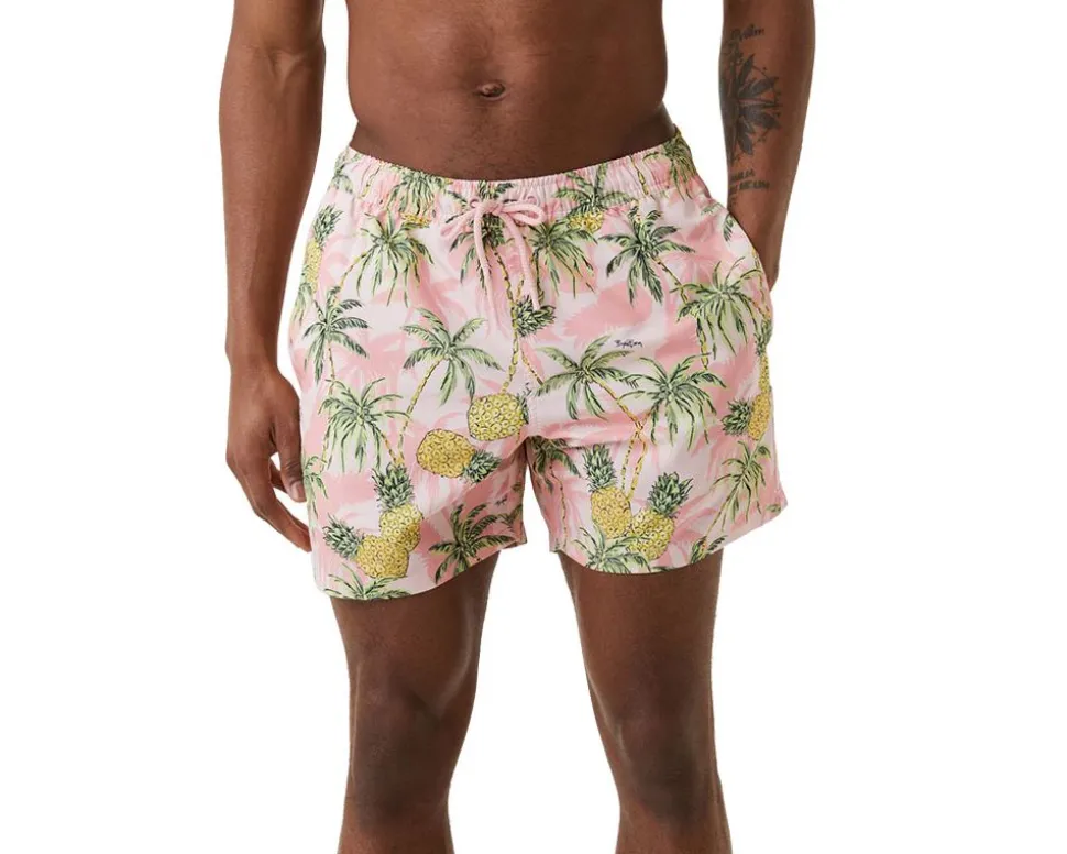 Borg Print Swim Shorts Herr