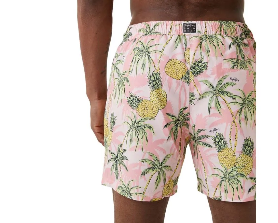 Borg Print Swim Shorts Herr