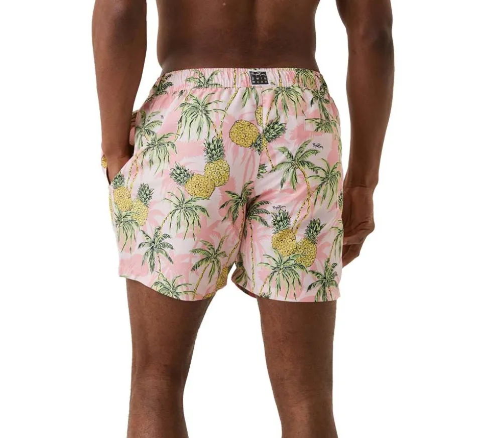 Borg Print Swim Shorts Herr