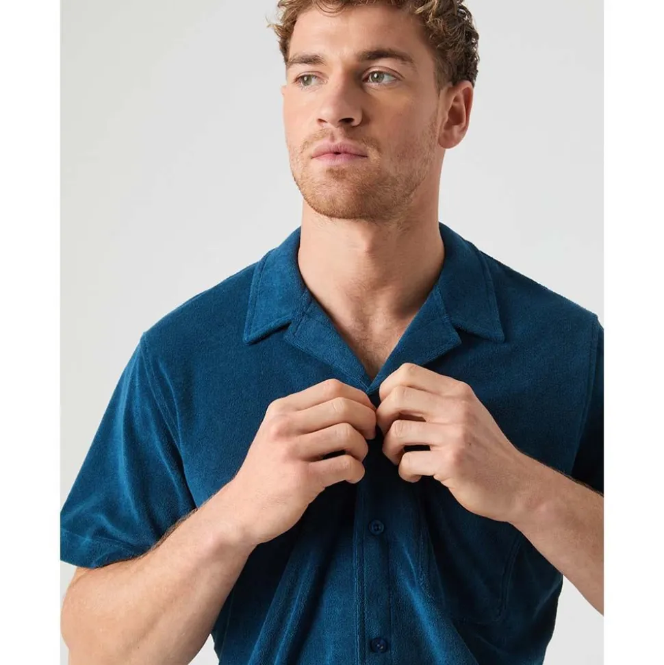 Borg Toweling Pool Shirt Herr