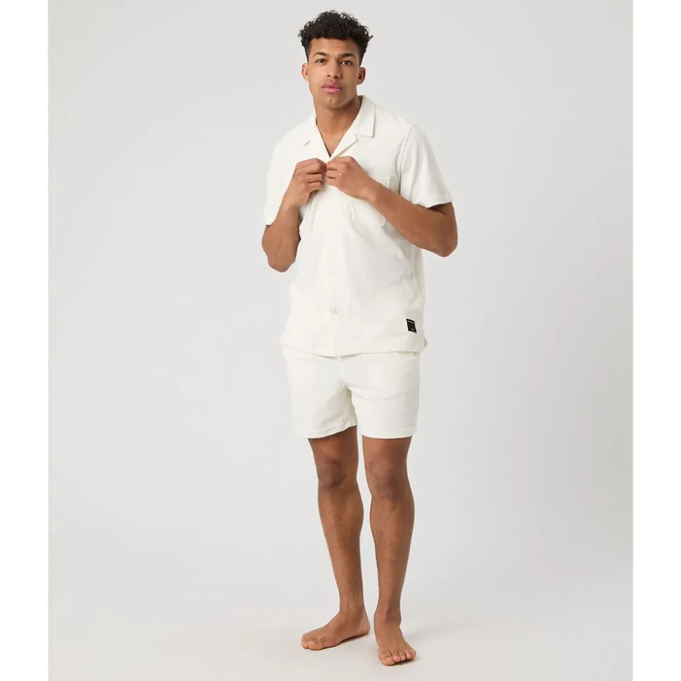 Borg Toweling Pool Shirt Herr