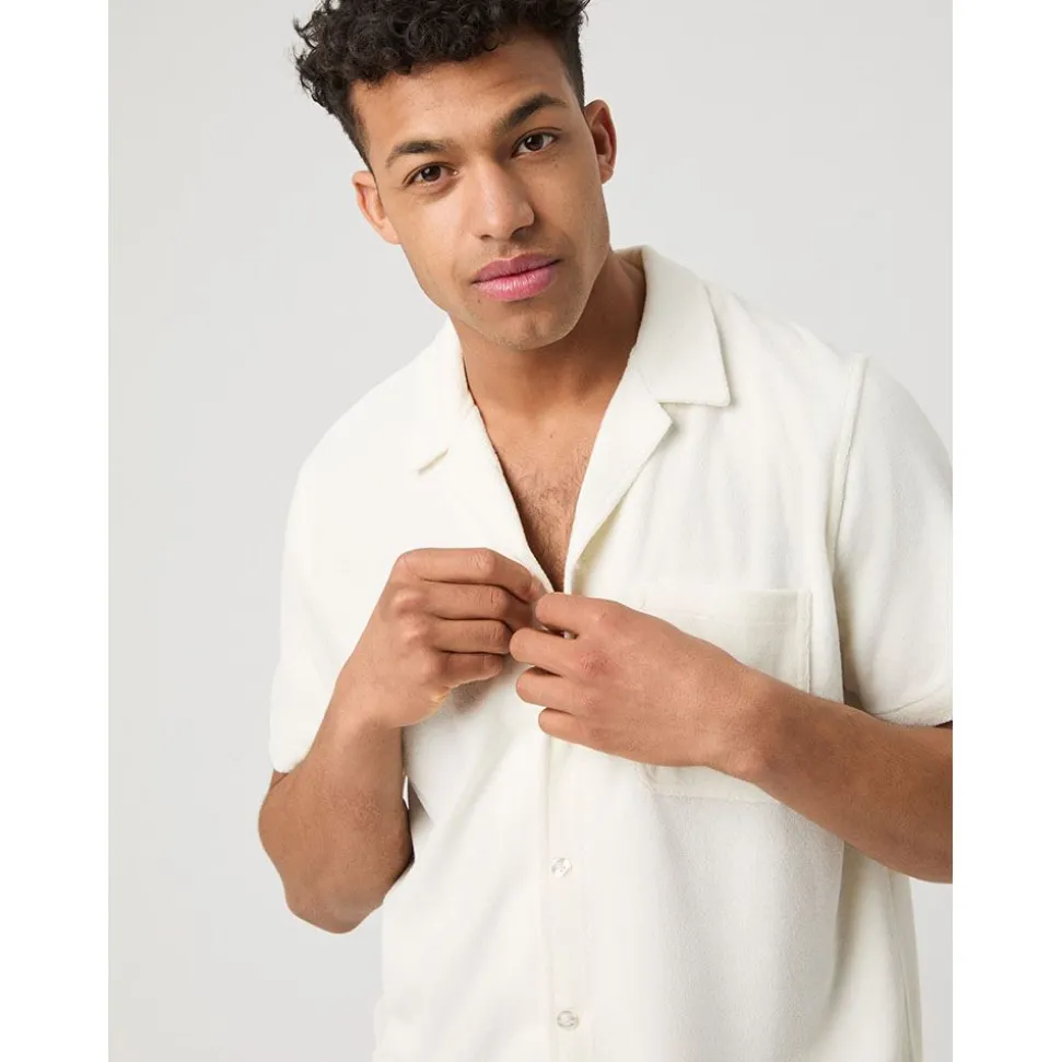 Borg Toweling Pool Shirt Herr