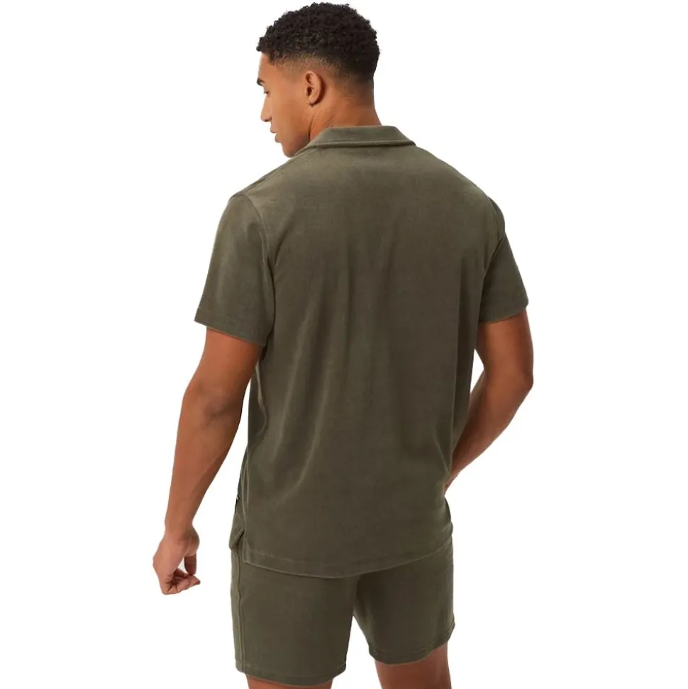 Borg Toweling Pool Shirt Herr