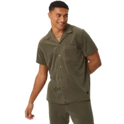 Borg Toweling Pool Shirt Herr
