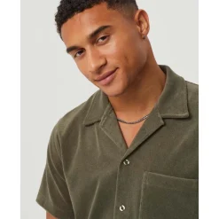 Borg Toweling Pool Shirt Herr