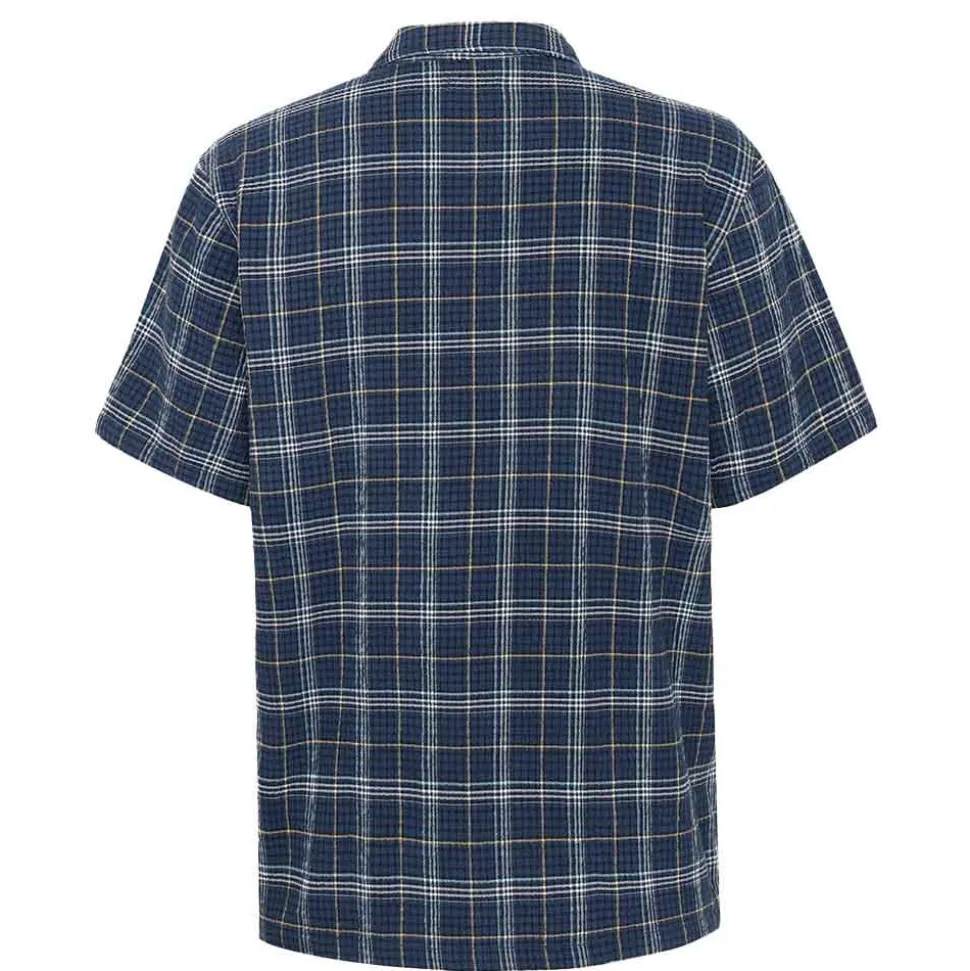 Box Fit Seersucker Short Sleeved Shirt Herr