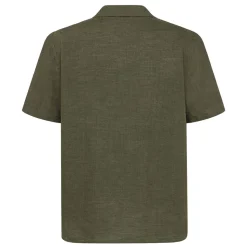 Box fit short sleeved linen shirt GOTS/Vegan herr