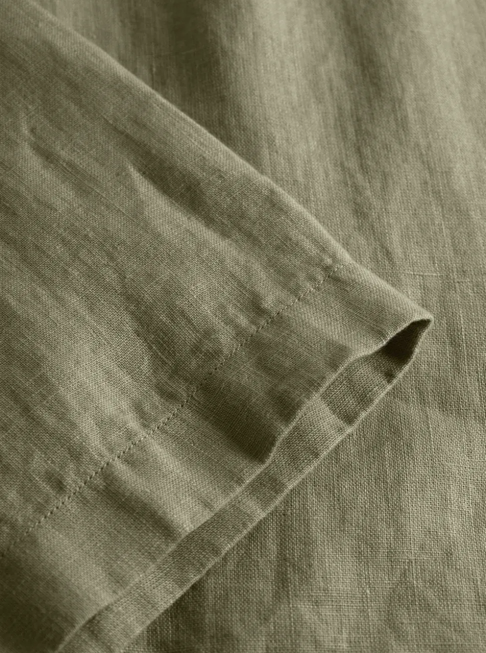 Box fit short sleeved linen shirt GOTS/Vegan herr