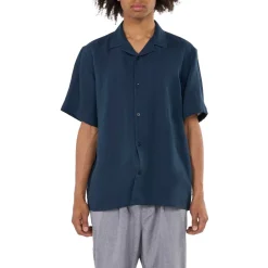 Box Fit Short Sleeved Linen Shirt Herr