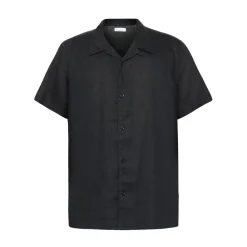 Box Fit Short Sleeved Linen Shirt Herr