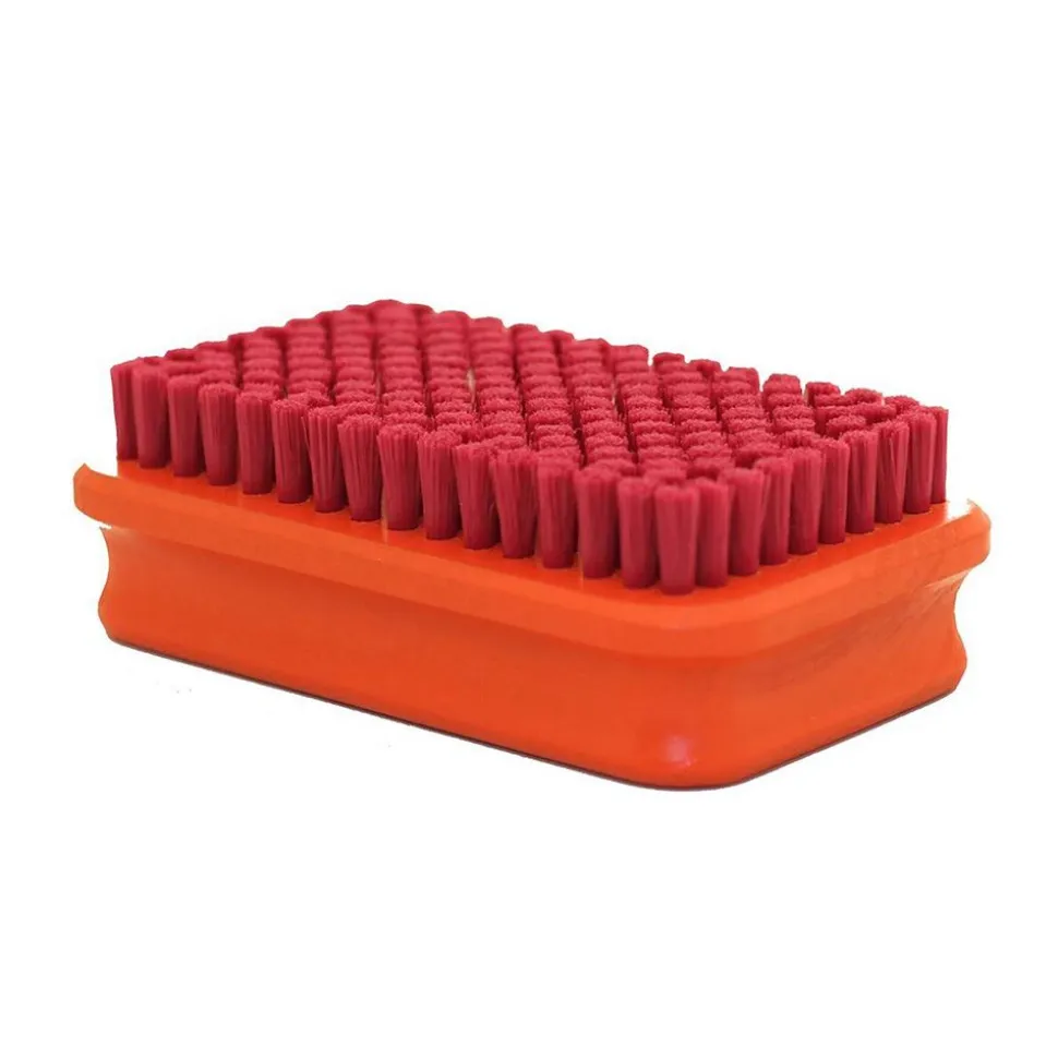 Brush Rectangular Fine Red Nylon