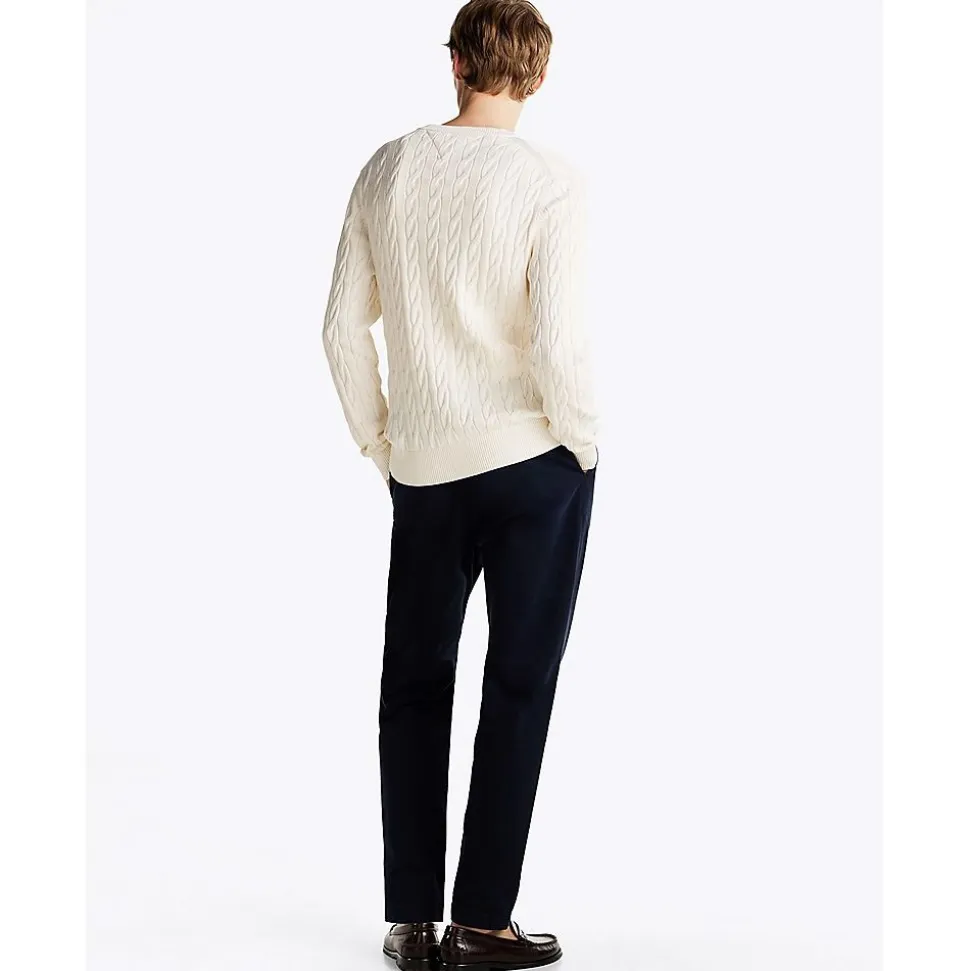 Cable Knit Crew Neck Jumper Herr