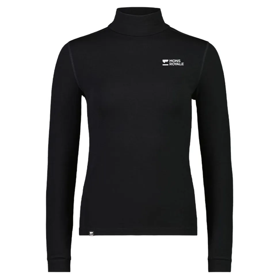 Cascade Merino Base Layer Mock Neck Long Sleeve Dam