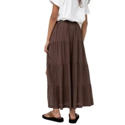 Cllassic Tiered Maxi Skirt Dam