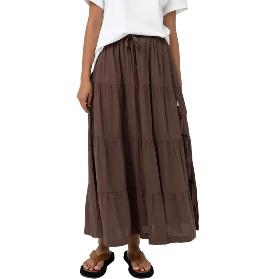 Cllassic Tiered Maxi Skirt Dam