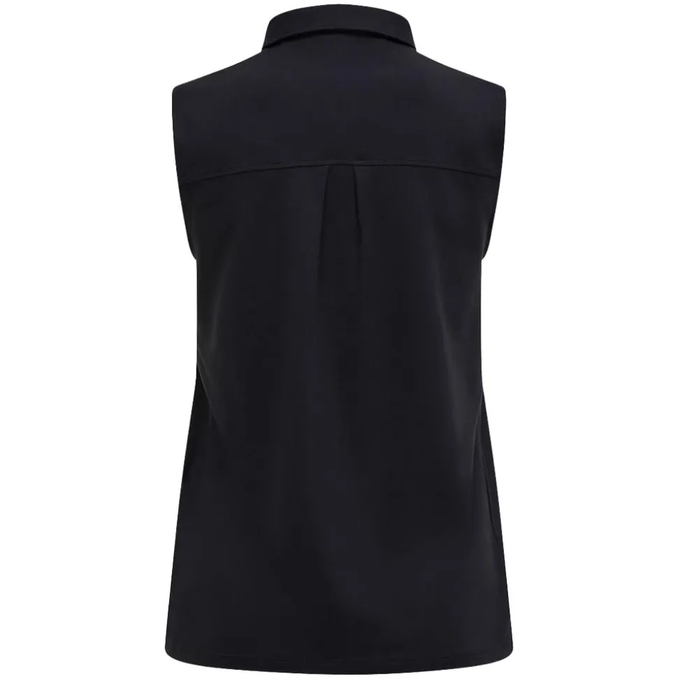 Comfort Zip Seeveless Polo Dam