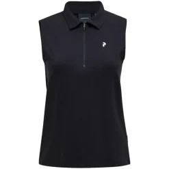 Comfort Zip Seeveless Polo Dam