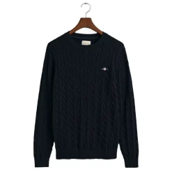 Cotton Cable Crew Neck Herr