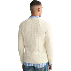 Cotton Cable Crew Neck Herr