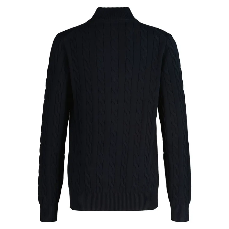 Cotton Cable Half Zip