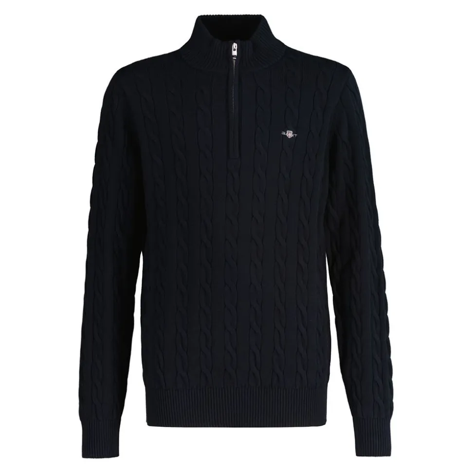 Cotton Cable Half Zip