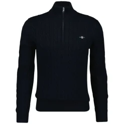 Cotton Cable Half Zip Herr