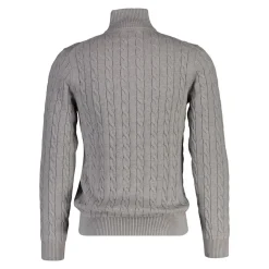 Cotton Cable Zipped Cardigan Herr