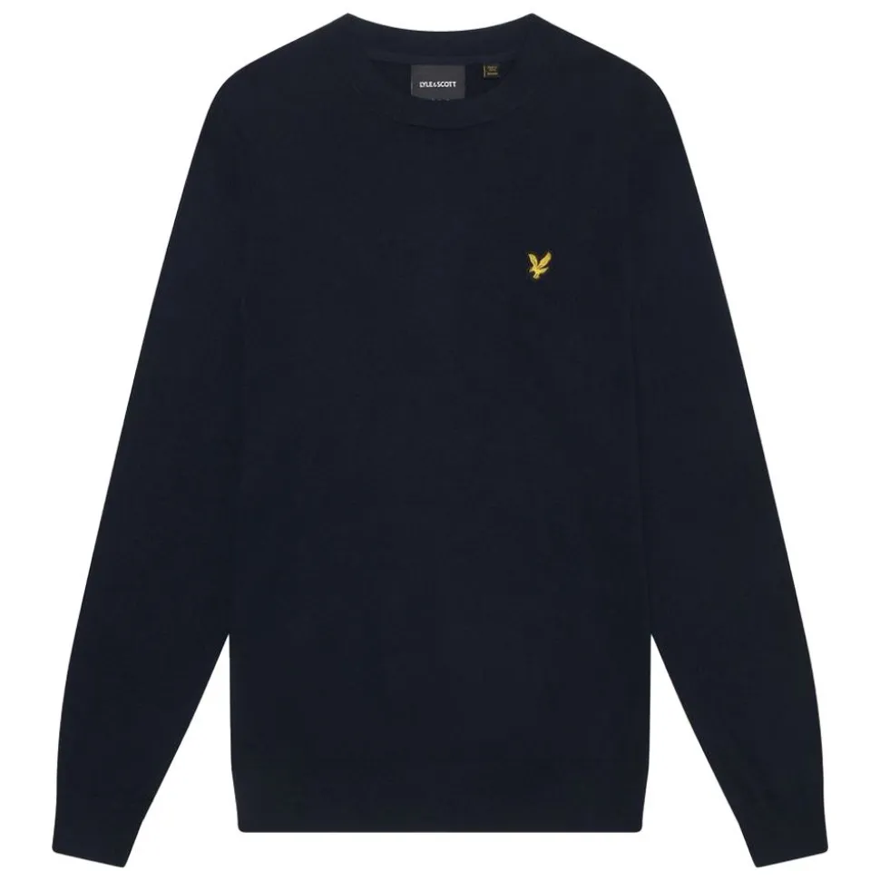 Cotton Merino Crew Neck Jumper Herr