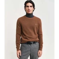 Cotton Pique Crew Neck Herr