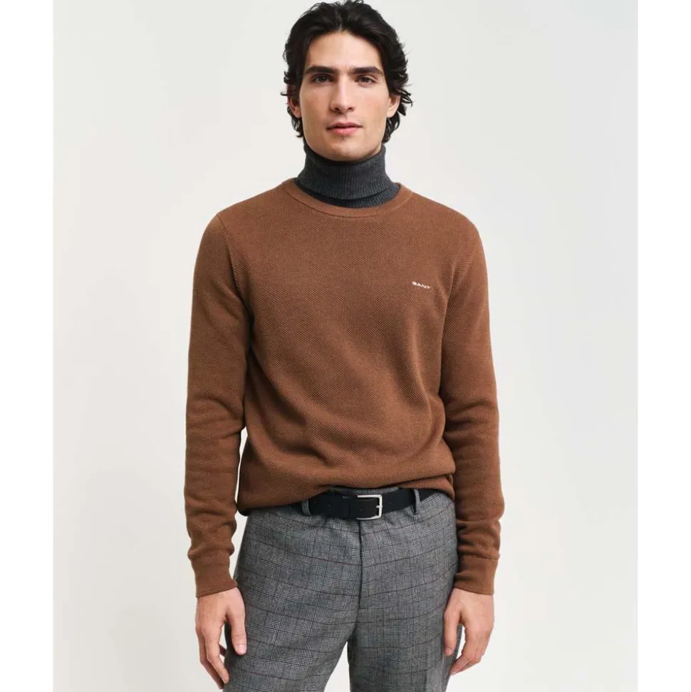 Cotton Pique Crew Neck Herr