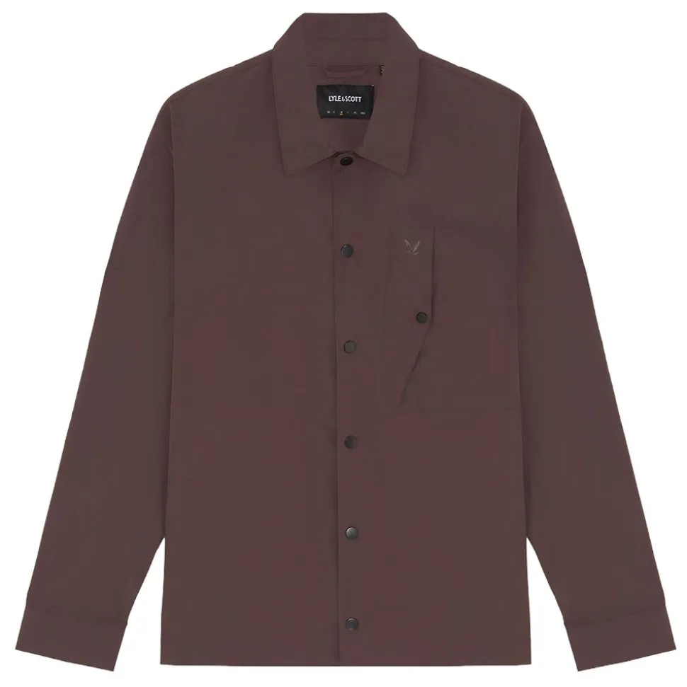 Crinkle Nylon Overshirt herr